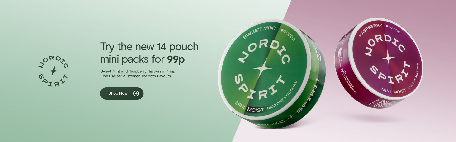 Try Nordic Spirit 14 Pouch Mini Tins for only 99p