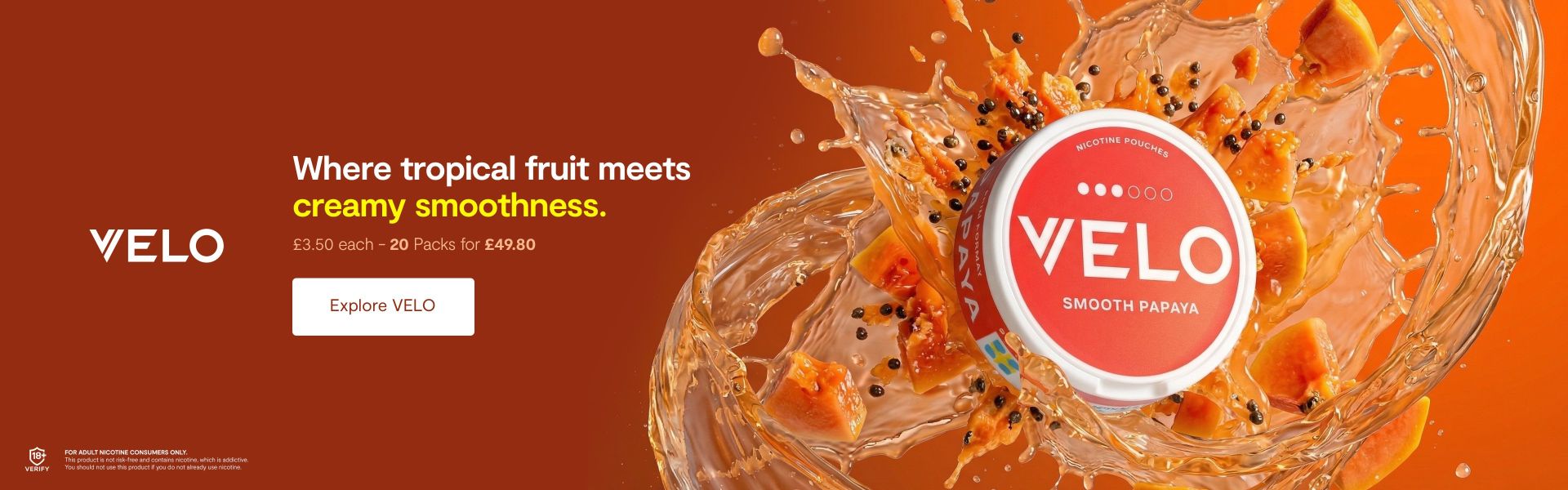 New Smooth Papaya Flavour from VELO.